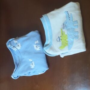 3-6 M Long Sleeve Onesies (2 Count)
